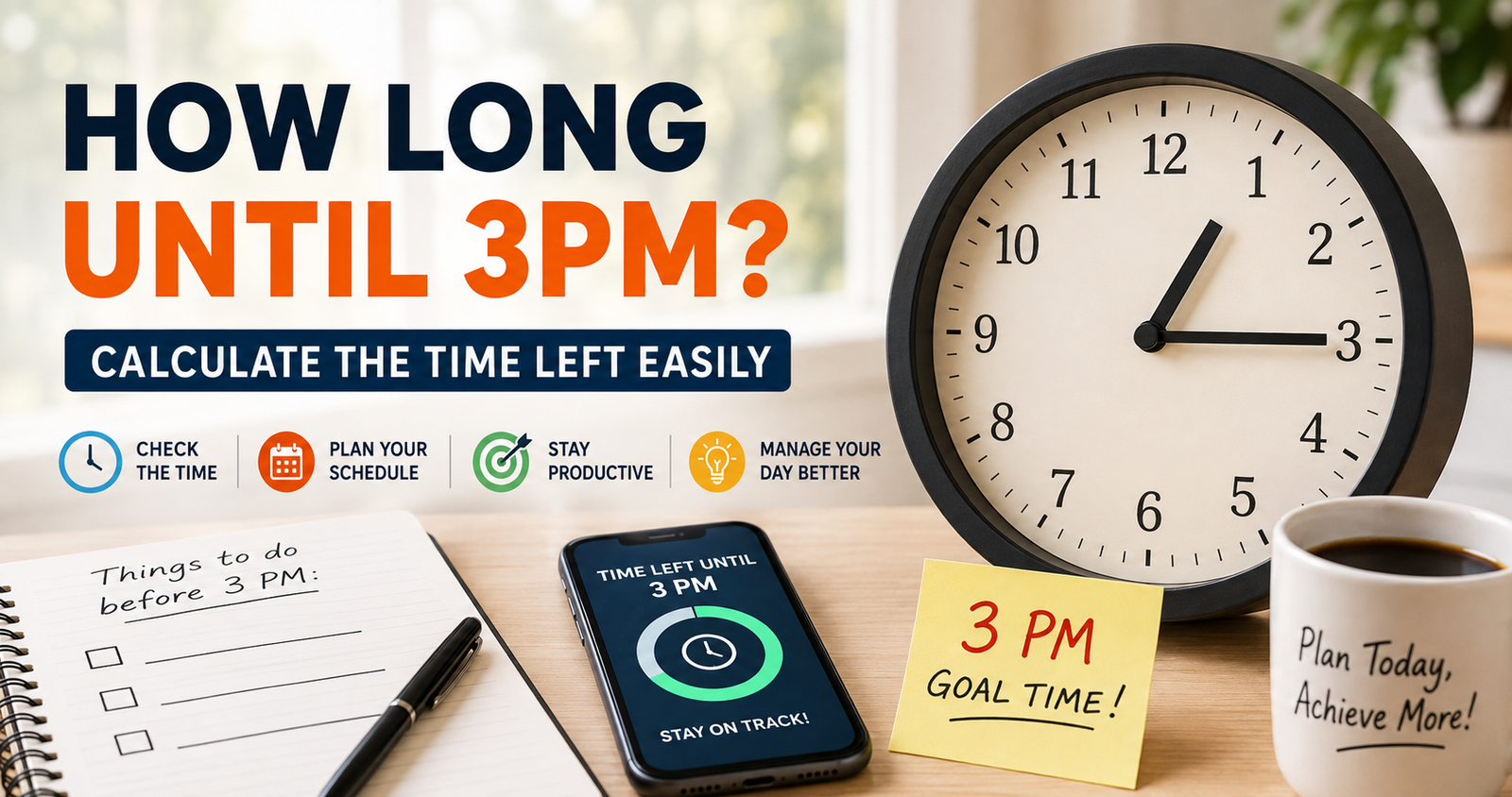 How Long Until Three PM