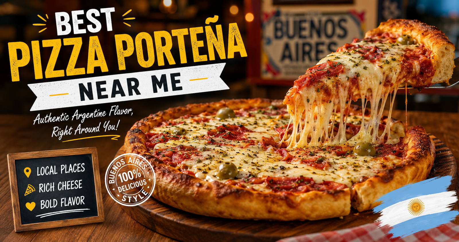 Zingyzon.com Best Pizza Porteña Near Me