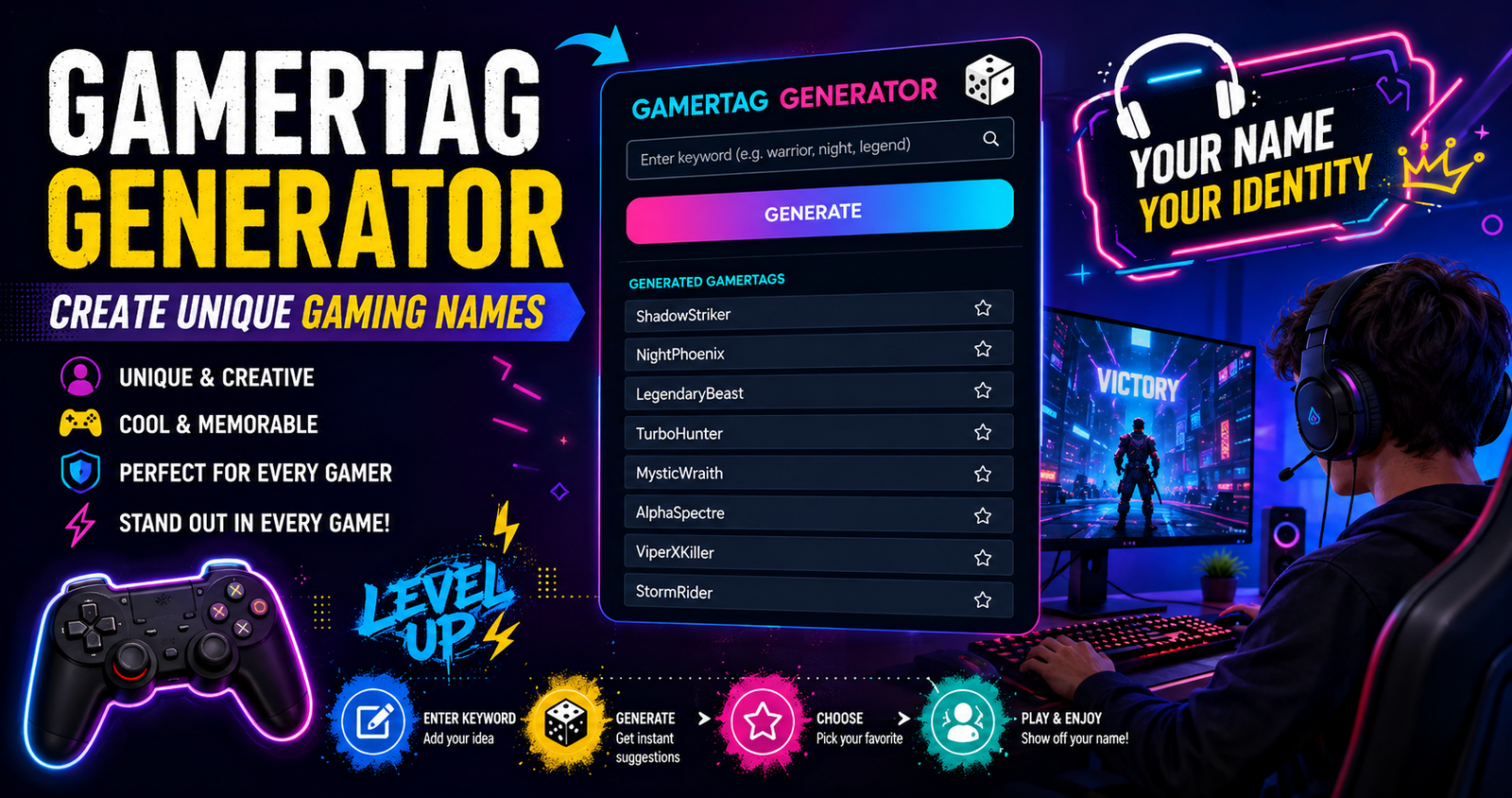 Zingyzon.com Gamertag Generator