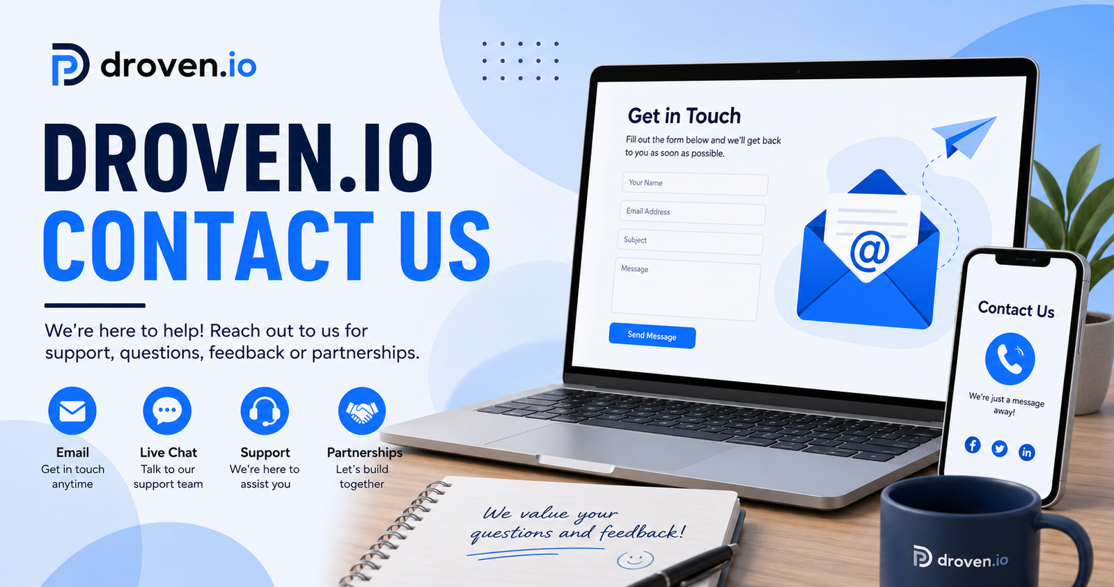 About Blog MobileCreativeOrg Droven.io Contact Us